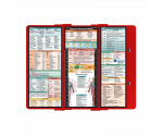 WhiteCoat Clipboard® Trifold - Red Physical Therapy Edition